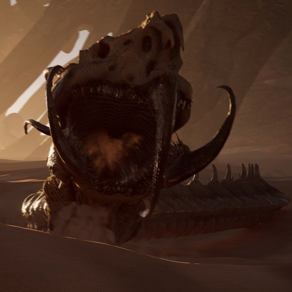 Silhouette of a hiker at sunset