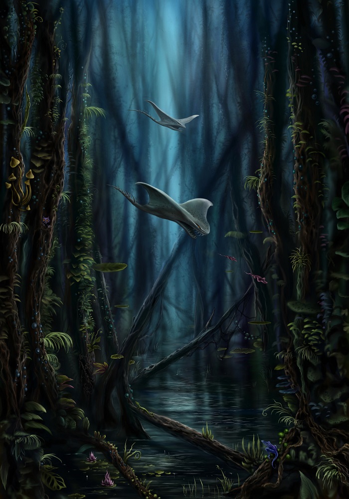 Hiker with a map looking out over a mountain range